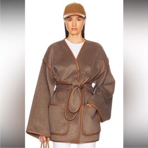 Brown Belted Women's Coat